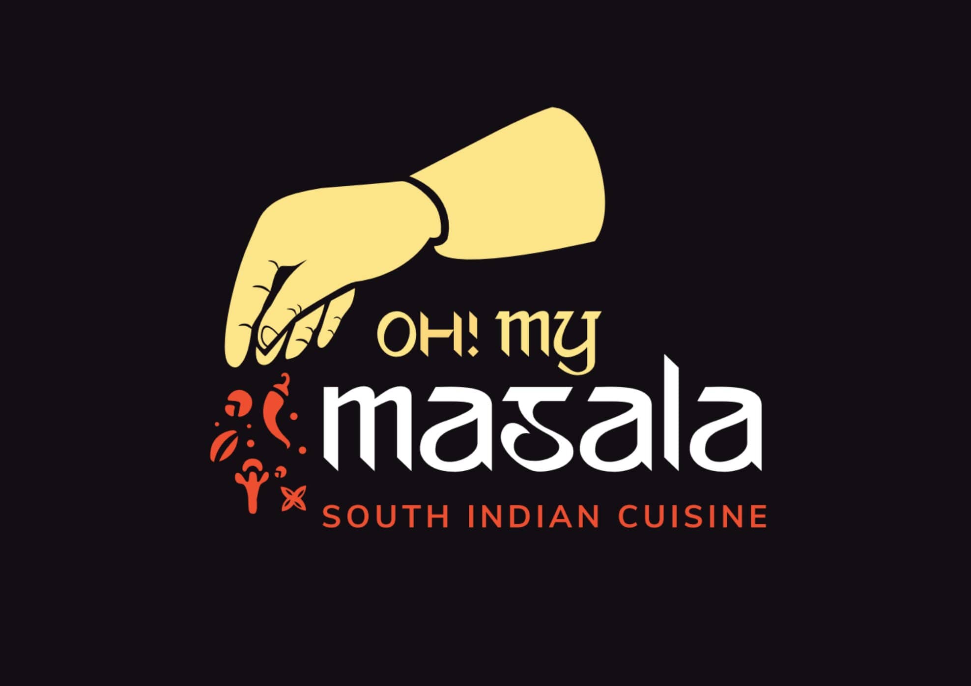 oh my masala restaurant logo
